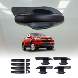Door Handles Bowl Inserts Cover for Holden Colorado RG 2012-2020 Matt Black protector