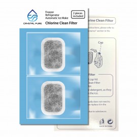 Pack of 2 Refrigerator Ice Maker Filter for Mitsubishi Electric Fridge MRPR-01FT Replacement Water Kalki Clean Filter