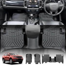 3D Floor Mats for Ford Everest 2015-2022 Heavy Duty All Weather Car Mats Carpet Liner Set