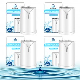 Pack of 4 Replacement Water Filter Cartridge Compatible with Brita On Tap V-MF, On Tap  Pro V-MF, On Tap HF, On Tap Advanced Water Filter System