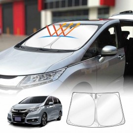 WindScreen Sun Shade for Honda Odyssey 2014-2024 Blocks UV Rays Foldable Custom Wind Screen Sun Visor Protector