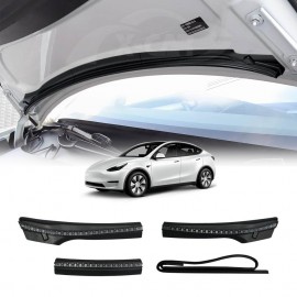 Tesla Model Y 2022-2025 Front Trunk Hood Rubber Seal Weatherstrip Water Retaining Strip Vent Protector Guard