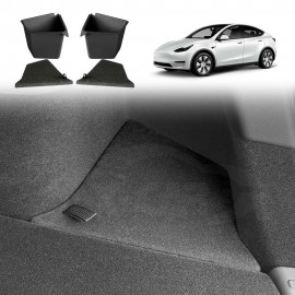 Tesla Model Y 2022-2025 Car Rear Trunk Storage Box Trunk Organizer Side Packets Tray Bins