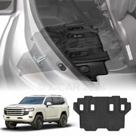 Floor Liner Third Row Seat for Toyota Landcruiser 300 LC300 2021-Onwards 3D Heavy Duty All Weather Car Mat 