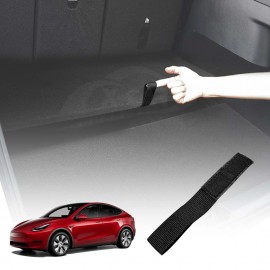 Tesla Model Y 2022-2025 Rear Trunk Boot Cargo Floor Board Rope DrawString Pull Strap Carrying Handle