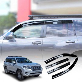 Weathershields for Toyota Prado 150 Series 2009-2024 Car Weather Shields Wind Deflectors Window Sun Visor 4-Piece Set