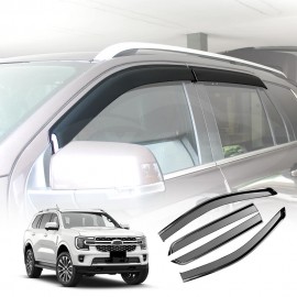 Weathershields for Ford Next-Gen Everest 2022-Onwards Car Weather Shields Wind Deflectors Window Sun Visor