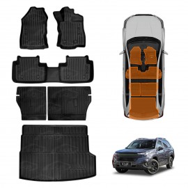 Floor Mats Boot Liner Set for Subaru Forester Hybrid 6th Gen 2025-Onwards All Weather Heavy Duty Car Trunk Cargo Kick Back Seat Cover