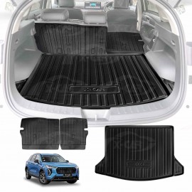 Boot Liner Kick Mats Set for GWM Haval Jolion 2021-Onwards All Weather Heavy Duty Cargo Car Trunk Back Seat Protector