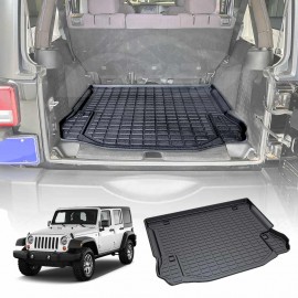Boot Liner for Jeep Wrangler JK Series 4-Door 2007-2018 Heavy Duty Cargo Trunk Cover Mat Luggage Tray