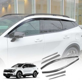 Weathershields for Kia Sportage 2021-Onwards Car Weather Shields Wind Deflectors Window Sun Visor