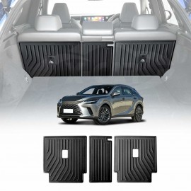 Back Seat Protector for Lexus RX350 RX350h RX500h 2022-Onwards Heavy Duty Car Seats Kick Mats Cover