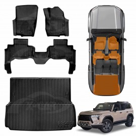 3D Floor Mats Boot Liner for Lexus GX 550 GX550 5 Seater 2024-Onwards All Weather Heavy Duty Cargo Car Trunk Luggage Tray