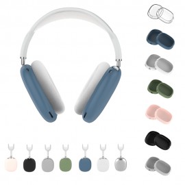 Silicone Case Compatible with Apple AirPods Max Headphone Shockproof Protector Anti-slip Shatter-Resistant Protective Frame Full Cover