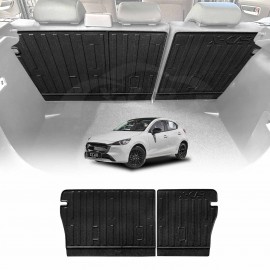 Back Seat Protector for Mazda 2 Hatch 2014-Onwards DJ Series All Weather Heavy Duty Car Seat Kick Mats Cover
