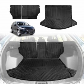 Boot Liner Kick Mats Set for Mazda CX5 CX-5 2012-2017 All Weather Heavy Duty Cargo Car Trunk Back Seat Protector