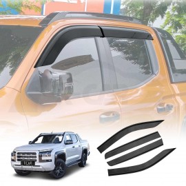 Weathershields for Mitsubishi Triton MV Double Cab 2024-Onwards Car Weather Shields Wind Deflectors Window Sun Visor
