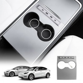 Tesla Model 3 2017-2023 and Model Y 2021-2025 USB Hub with Cover Type-C Fast Charging Adapter USB-C Docking Station Accessories