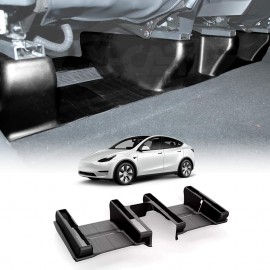 Tesla Model Y 2022-2025 Under Seat Slide Rail Track Guards TPE Full Cover Protector Anti-Kick Corner Protection Case Accessories