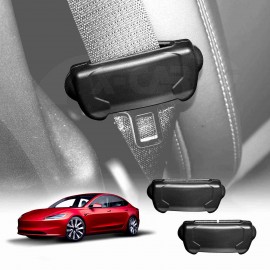 Seat Belt Buckle Silicone Protective Cover for Tesla Model 3 Highland 2023-Onwards Car SeatBelt Interior Assessories Set of 2