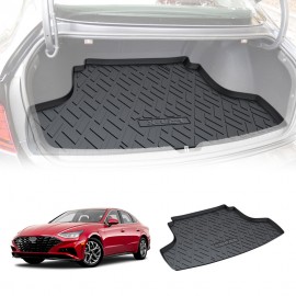 Boot Liner for Hyundai Sonata Sedan 2020-Onwards All Weather Heavy Duty Cargo Trunk Mat Luggage Tray