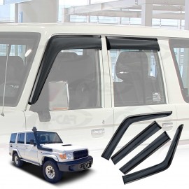 Weathershields for Toyota LandCruiser 70/76/78/79 2007-Onwards Series Car Weather Shields Wind Deflectors Window Sun Visor Set of 4 Pcs