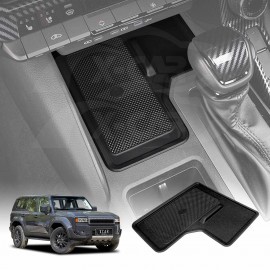 Wireless Charging Mat for Toyota Prado 250 Series 2024-Onwards Center Console Non-Slip Silicone Protective Pad Interior Accessories