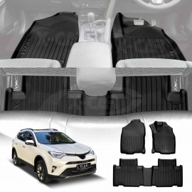 3D Floor Mats for Toyota Rav4 Rav 4 2013-2018 All Weather Heavy Duty Cargo Car Trunk Luggage Tray