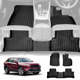 3D Floor Mats for Toyota Rav4 Rav 4 XC50 Petrol 2019-2025 Heavy Duty All Weather Car Mats Carpet Liner Set