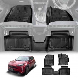 3D Floor Mats for Toyota Yaris Cross MXP Series 2020-2025 Heavy Duty All Weather Car Mats Carpet Liner Set