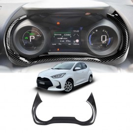 Carbon Fiber Style Car Dashboard Panel Trim Cover for Toyota Yaris/Yaris Cross 2020-2025