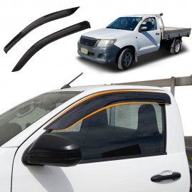Weathershields for Toyota Hilux Single Cab 2005-2015 Car Weather Shields Wind Deflectors Window Sun Visor 4-Piece Set