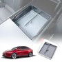 Centre Console Mid Organizer Tray for Tesla Model Y Juniper 2025-Onwards Premium Storage Box Drawer Container with Grey Silicone Mat