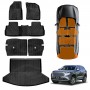 Floor Mats Boot Liner Set for GWM Haval H6/H6 GT 2021-Onwards All Weather Heavy Duty Cargo Kick Mats Back Seat Protector Cover
