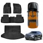 3D Floor Mats Boot Liner for GWM Haval H6/H6 GT 2021-Onwards All Weather Heavy Duty Cargo Car Trunk Luggage Tray