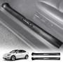 Carbon Fiber Style Front Door Sill Protector for Tesla Model Y 2021-2025 Door Entry Guard