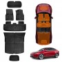 Floor Mats Boot Liners Set for Tesla Model Y Juniper 2025-Onwards All Weather Front Toolbox Cargo Car Trunk Cover Luggage Tray