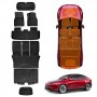 2-In-1 Boot Liners Floor Mats Set for Tesla Model Y Juniper 2025-Onwards All Weather Front Toolbox Cargo Car Trunk Interior Cover