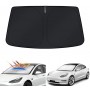 WindScreen Sun Shade for Tesla Model 3 2017-2023 Blocks UV Rays Foldable Custom Sun Visor Protector