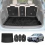 Boot Liner Set for BMW X1 F48 Series 2015-2022 All Weather Heavy Duty Car Trunk Back Seat Protector Cargo Kick Mats