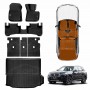 Floor Mat Boot Liner Back Seat Protector Combo for BMW BMW X3 M G01 F97 2017-2024 Heavy Duty Car Kick Mats Cover