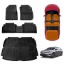 3D Floor Mats Boot Liner Set for Kia Cerato Hatch 2018-2024 All Weather Heavy Duty Cargo Car Trunk Luggage Tray