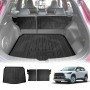 Boot Liner Set for Toyota Corolla Cross 2022-Onwards All Weather Heavy Duty Car Trunk Back Seat Protector Cargo Kick Mats