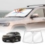 WindScreen Sun Shade for Jeep Grand Cherokee 2011-2021 Blocks UV Rays Foldable Custom Wind Screen Sun Visor Protector
