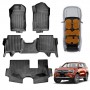 3D Floor Mats for Ford Everest 2022-Onwards All Weather Heavy Duty TPE Cargo Car Trunk Luggage Tray