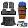 3D Floor Mats Boot Liner Set for GWM Haval Jolion 2021-Onwards All Weather Heavy Duty Cargo Car Trunk Luggage Tray