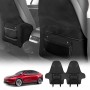 Car Seat Back Protectors for Tesla Model Y Juniper 2025-Onwards Kick Mats Cover Black Set of 2
