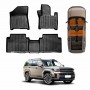 3D Heavy Duty All Weather Car Mats Floor Liner Front and Rear Row for Hyundai SantaFe Santa Fe 6/7 Seater 2024-Onwards