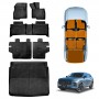 Floor Mats Boot Liner Set for Jaecoo J7 Lower Boot Level 2024-Onwards All Weather Heavy Duty Car Trunk Cargo Kick Back Seat Protector Cover