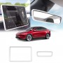 Screen Protector Rearview Mirror Frame for Tesla Model Y Juniper 2025-Onwards Protection Silicone Cover Case Accessories White